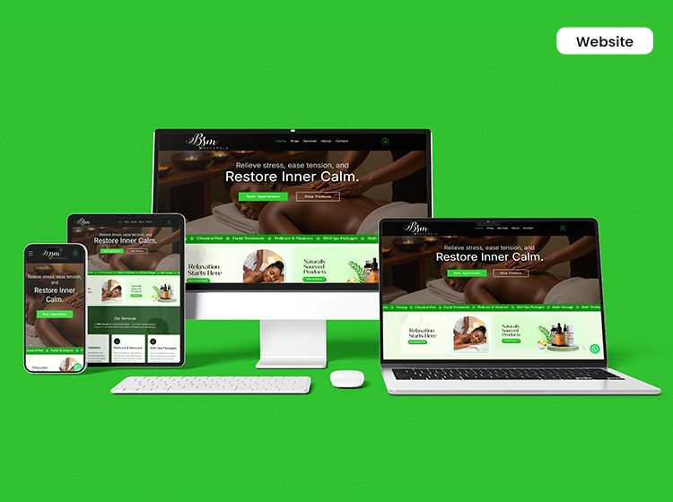 BSM Naturals Website design by Nedclan