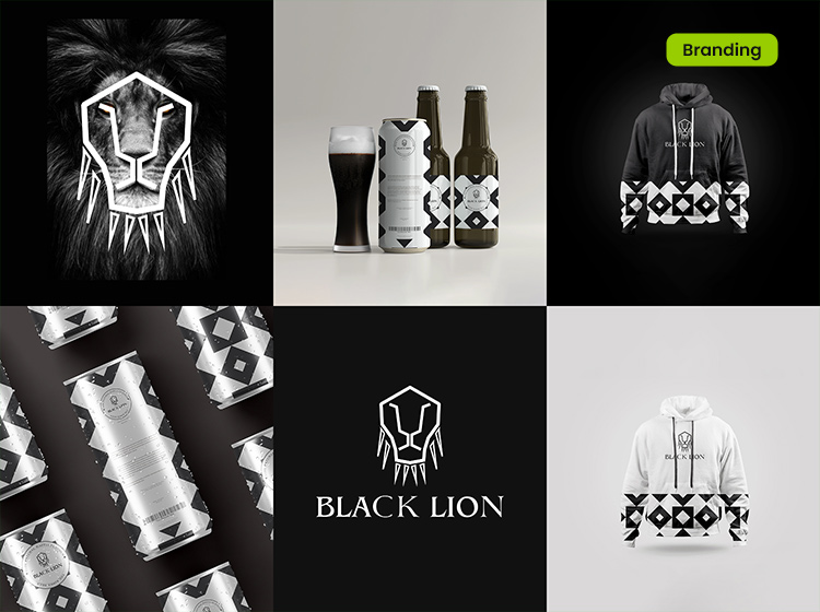 Black Lion Identity Branding by Nedclan