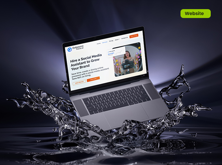 Outsource force Website design by Nedclan